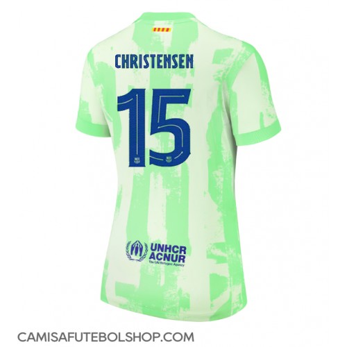 Camisa de time de futebol Barcelona Andreas Christensen #15 Replicas 3º Equipamento Feminina 2024-25 Manga Curta